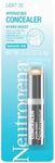 Neutrogena Hydro Boost Hydrating Concealer Stick for Dry Skin, Oil-Free, Lightweight, Non-Greasy and Non-Comedogenic Cover-Up Makeup with Hyaluronic Acid, 20 Light, 0.12 Oz