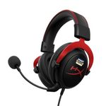 HyperX Cloud II Smartchoice Wired Gaming Headset for PC, PS5 / PS4. Active Noise Cancellation, Over Ear, circumaural, Closed Back, HyperX Virtual 7.1 Surround Sound - Black-Red (4P5M0AA)