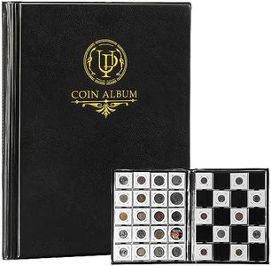 200 Pockets Collecting Album for Coin Flip - Classic Large Capacity Collection Book Coin Holder for Stamps Medals Badges Black CS46BK01