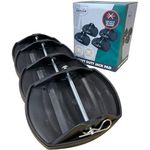 Vanilla Leisure Caravan Feet Pads Set of 4 - Rot & UV Proof Caravan Jack Pads - Quick & Easy Installation No Tools Required - Universal Caravan Feet Pads Heavy Duty - Essential Caravan Accessories