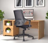 Mrc Mono Mid Back Mesh Ergonomic Work from Home Office Desk Chair,Study Chair,Revolving Chair,Computer Chair with 3 Years Warranty,Ergonomic Lumbar Support,Tilt Lock Mechanism (Black)