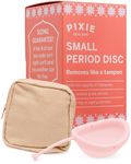 Pixie Menstrual Disc - No Metals or Toxins - Ranked 1 for Most Soft Reusable Period Disc - Removes Like a Tampon - Capacity of 3 Tampons (Small)