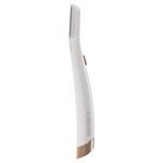 Finishing Touch Flawless Battery Powered Dermaplane Glo Lighted Facial Exfoliator Razors With For Women Removes Peach Fuzz | White