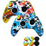 2pcs Silicone Skin Grip Cover for Xbox Series X/S Controller, Rubber Protector for Xbox Series X/S (6pcs Thumb Joystick Grips) (Series X/S-2)