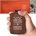 Don't Die In The Woods Emergency Sleeping Bag Survival Bivy (Survival Orange)