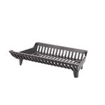 HY-C Liberty Foundry G22-BX 22" Heavy-Duty Cast Iron Fireplace Grate with 2" Clearance, 22" W x 12" D x 5.25" H