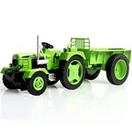 FUBARBAR Kids Tractor Toy Metal Truck Toy Farm Trailer Playset Outdoor Farm Scale Model Vehicle for Boys and Girls, for Ages 18 Months to 6 Years Old