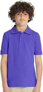 Classroom School Uniforms Kids' Polo Shirt, Purple, X-Large