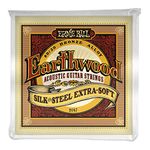 Ernie Ball Earthwood Silk and Steel Extra Soft 80/20 Bronze Acoustic Guitar Strings - 10-50 Gauge