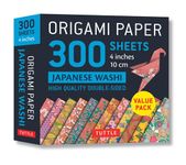 Origami Paper 300 sheets Japanese Washi Patterns 4 (10 cm): Tuttle Origami Paper: Double-Sided Origami Sheets Printed with 12 Different Designs