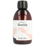 Nikura Rosehip Oil - 250ml | For Skin, Hair Care, Soap Making, Body and Face | Moisturising, Hydrating & Nourishing | Vegan & UK Made | BPA Free