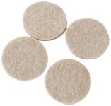 Merriway® BH01123 (25 Pcs) Self Adhesive Round Floor Furniture Protection Heavy Duty Felt Pads 25 mm (1 inch) x 4 mm Thick - Pack of 25 Pieces