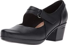 Clarks Women's Emslie Lulin Shoe, Black Leat, 11 W US