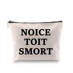 BLUPARK Brooklyn 99 Inspired Gift NOTICE TOIT SMORT Makeup Bag Gift for Brooklyn Nine Nine Fans, NOICE. TOIT. SMORT,