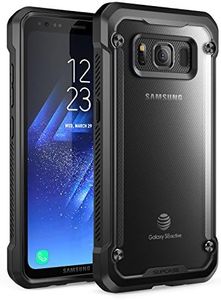 SupCase Samsung Galaxy S8 Active Case, Unicorn Beetle Series Premium Hybrid Protective Frost Clear Case for Samsung Galaxy S8 Active 2017 Release (Not Fit Regular Galaxy S8/S8 Plus) (Frost/Black)