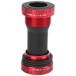 Bike BB Bottom Bracket 1.37x24T Road Bicycles Mountain Bikes 68‑73mm BB Bottom Brackets Hollow Bottom Bracket Kit(red)