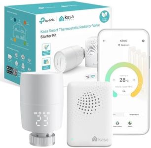 TP-Link Kasa Smart Thermostat Radiator Valve, Smart Radiator Valve, Energy Saving, LED display Radiator Thermostat Valve, Smart TRV Schedule, Works with Alexa & Google, Easy installation(KE100 KIT)
