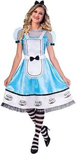 amscan- Hada Juego de disfraz de Alicia en el País de las Maravillas, 2 unidades, Color azul, Size: 10-12 (9904692)