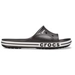 crocs unisex-adult Bayaband Slide BLACK/WHITE Slide Sandal - 9 UK Men/ 10 UK Women (M10W12) (205392-066)