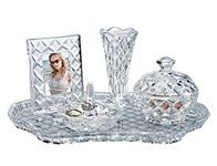 Godinger Shannon 5 Piece Crystal Vanity Set