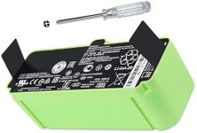 for iRobot Replacement Parts Roomba 1800LI Lithium Ion Battery Compatible with Roomba 960/895/890/860/695/680/690/675/640/614 4376392 Series 4INR 19/65 14.4V 1800mAh/26Wh (3300mah)