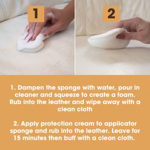 Furniture Clinic Leather Care Kit – 500ml Cleaner & Conditioner for Sofas, Car Seats