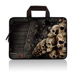 11 11.6 12 12.1 12.5 inch Laptop Carrying Bag Chromebook Case Notebook Ultrabook Bag Tablet Cover Neoprene Sleeve Compatible with Apple MacBook Air Samsung Google Acer HP DELL Lenovo Asus (Skull)