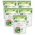 Stevi0cal Stevia Sweetener Powder | 100% Sugar Free Natural | Zero Calorie for Weight Management, Diet, Diabetic Friendly | 350 gm Jar - Pack of Five (5 x 350 gm)