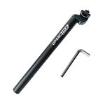 UPANBIKE 13.8inch (350mm) Bike Bicycle Alluminium Alloy Seat Post with Micro Adjust Clamp (φ28.6mm)