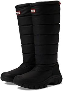 Hunter Women's Intrepid Tall Rain Boot, Black, 7 US