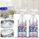 Bathroom Descaler Spray, Limescale Cleaner, Stubborn Stains Cleaner,Bathroom Foam Cleaner Spray, Limescale Cleaner Shower, Bathroom Descaler Cleaner, All Purpose Rinse Cleaning Foam (2)