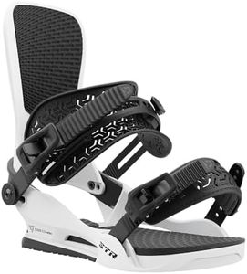Union STR Snowboard Bindings, L: US Men 10.5-13, White
