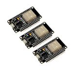 3 pack ESP32 ESP-32S Development Board 2.4 GHz Dual Core WLAN WiFi + Bluetooth 2-In-1 Microcontroller ESP-WROOM-32 Chip CP2102 for Arduino (3PCS)