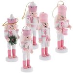 BESPORTBLE Christmas Nutcracker: Hanging Nutcracker Pendant Desktop Nutcracker Ornaments for Home Party Decors 5Pcs