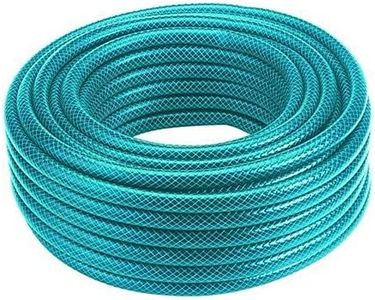 HOSEMART 30 Meter 1/2" Inch Reinforced Heavy Duty Garden Hose Pipe Water Light Weight Durable Flexible Car Washing Pressure Washing Outdoor Indoor Use Garden Pipe Working Pressure 7 Bars PVC Plastic Braided