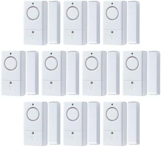 Door Window Alarm, 120DB Door Alarms for Kids Safety, 10 Pack Pool Alarm for Home Security, Kids and The Elderly Safety
