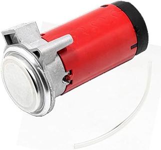 YIYIDA Horn Air Pump Compresor de aire Compresor automotriz Bomba de aire Bocina Motor rojo de bocina de aire cromado Motor de bocina de automóvil para 12V cualquier bocina de aire Camiones Bocina ect