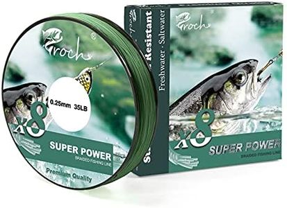 Fishing Line 8 Strands Braided Lines 300M Strong PE Superbraid Line 0.16mm 20LB Moss Green