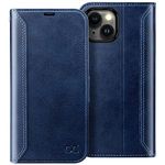 OCASE Compatible with iPhone 15 Wallet Case, PU Leather Flip Folio Case with Card Holders RFID Blocking Kickstand [Shockproof TPU Inner Shell] iPhone 15 Phone Cover 6.1 Inch 2023 (Retro Blue)