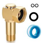 SIGURANTA Garden Hose Reel Parts Fittings Swivel Elbow Connector Garden Hose Swivel Reel Replacement Parts Brass Replacement Part Swivel Adapter (1 PCS)