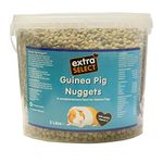 Extra Select Guinea Pig Nuggets - Dry Pellets with Vitamin C Small Animal Food Guinea Pig Food Nuggets - 5L Tub