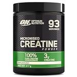 Optimum Nutrition Micronised Creatine Powder, 100% Pure Creatine Monohydrate Powder for Performance and Muscle Power, Unflavoured Shake, 93 Servings, 317 g