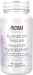 NOW Solutions Hydration Rescue with Hyabest Hyaluronic Acid Vegetable Capsule, 60 Count