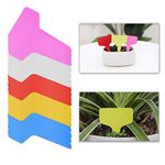 Kare & Kind 100x T-Type Plant Labels - Colorful Plastic Marker Tags - Weatherproof and Reusable - for Gardens, Nurseries, Farms - Identify Potted Plants, Vegetables, Herbs