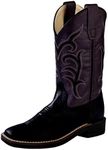 Old West Cowboy Boots Boys Girls Kids TPR 11 Child Black Brown BSC1856