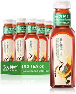 ORIENTAL LEAF Mandarin Pu-Erh Tea, Unsweetened Iced Tea,16.9 Fl Oz,15 Pack