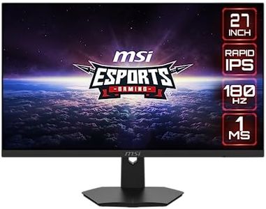 MSI G274F 27 Inch FHD Gaming Monitor - 1920 x 1080 Rapid IPS Panel, 180 Hz / 1ms, 134% sRGB Colour Gamut/G-sync Compatible - DP 1.2a, HDMI2.0