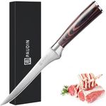 PAUDIN Boning Knife, Super Sharp 6 Inch Fillet Knife, German High Carbon Stainless Steel Flexible Kitchen Knife with Ergonomic Handle, for Meat Fish Chicken