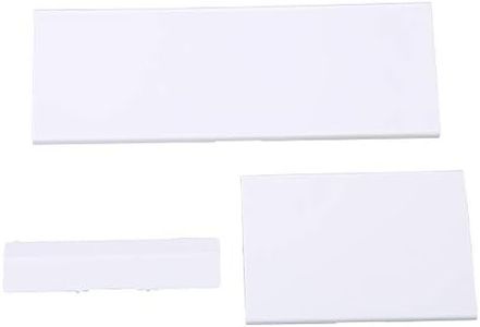 Wii Console Replacement Dust Door, 3 in 1 Repair Part Slot Cover for Nintendo GameCube, NGC Conrtroller/NGC Memory/SD Slot Lid-White