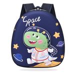 BEMBIKA Kindergarten Cute Cartoon Kids School Bag for Boys and Girls, Toddler Preschool Plush Travel Schoolbag, Perfect Book Bag, Casual Backpack for Kids � (Astro Dino Black)